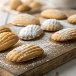 Golden Madeleine Cookies with a Rich, Creamy Texture