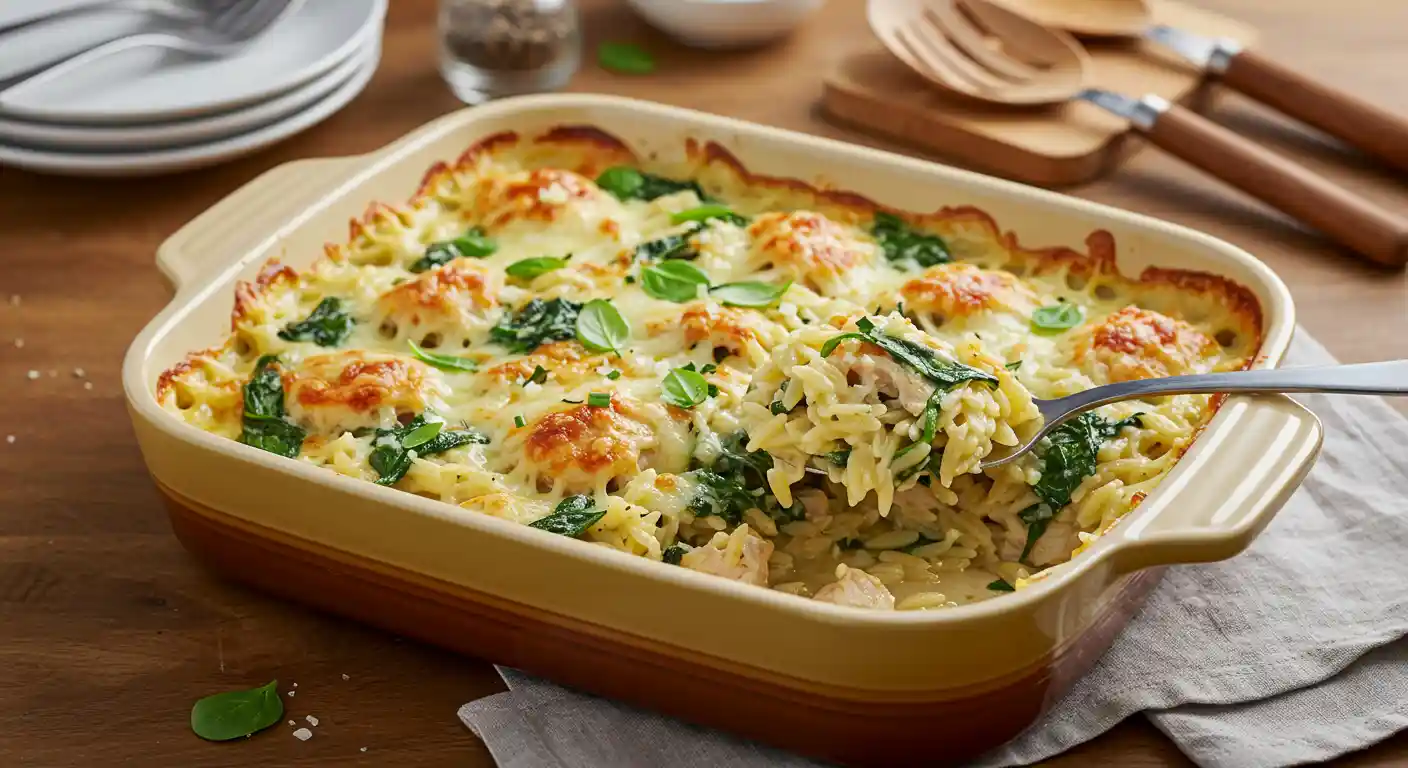 Chicken Orzo Bake