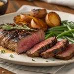 Perfectly Cooked Teres Major Steak on Plate