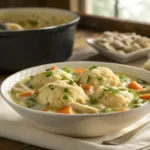 Comforting Bisquick Chicken and Dumplings with Parsley