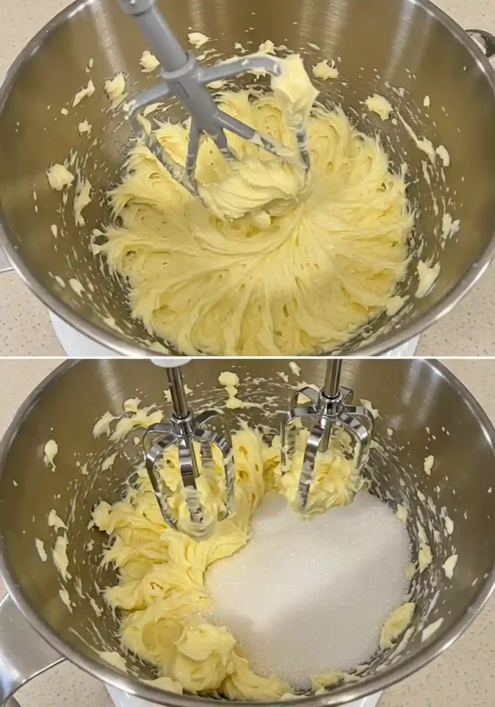 Butter and Sugar Creamed Light and Fluffy for Cookies