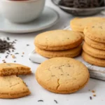 Soft and Fragrant Earl Grey Cookies on Cooling Rack