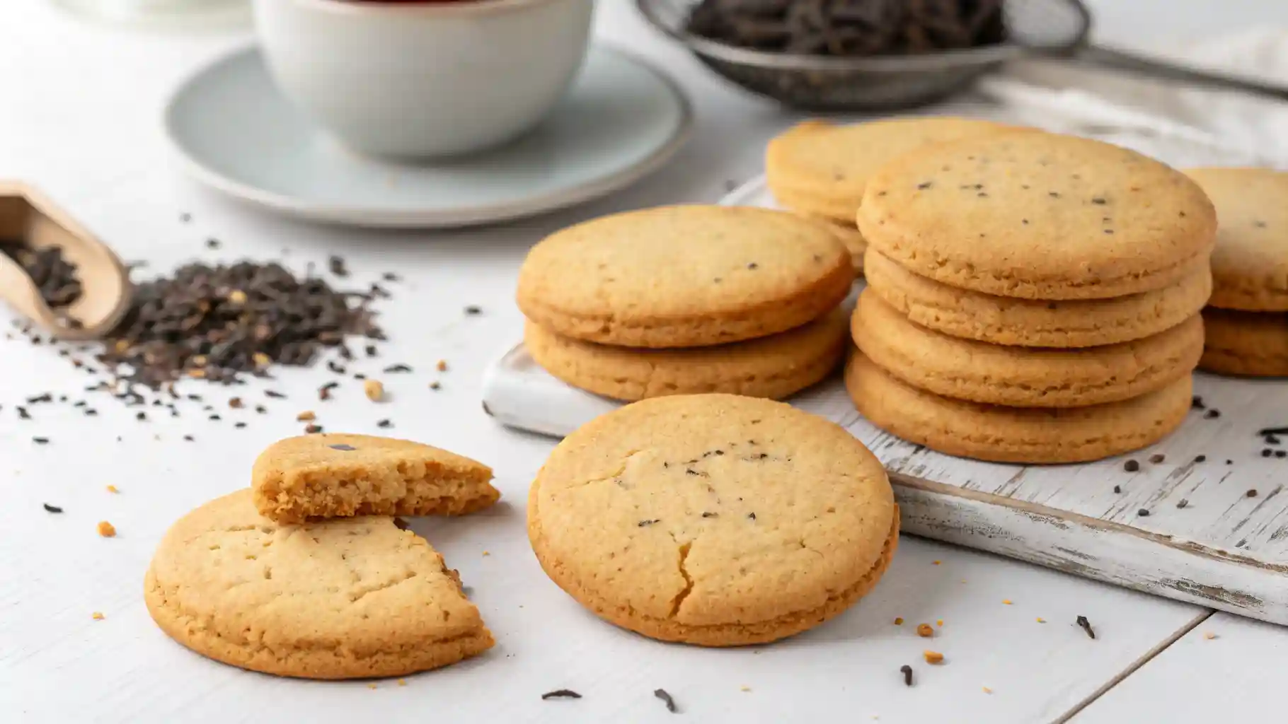 Soft and Fragrant Earl Grey Cookies on Cooling Rack