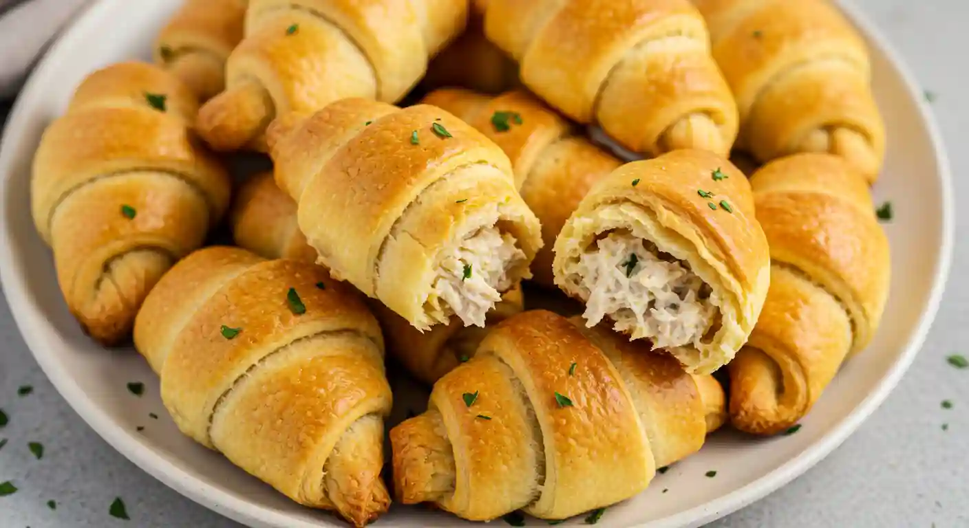 Golden, Flaky Crescent Rolls Ready to Be Filled