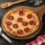 Baked Pepperoni Pizza with Crispy Crust