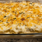 Layered Chicken Lasagna Fresh from Oven