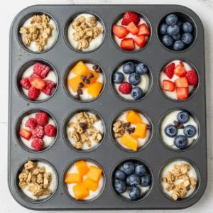 Frozen yogurt bites stacked on a plate, ready to eat