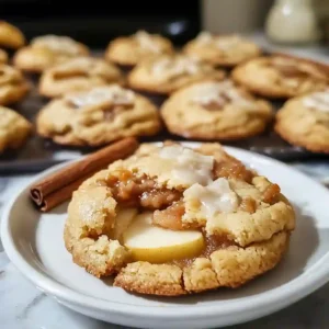 Golden Brown Apple Pie Cookies with Tender Apple Filling