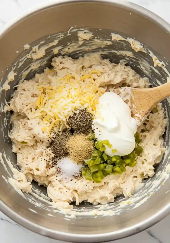 Creamy White Enchilada Sauce Being Poured