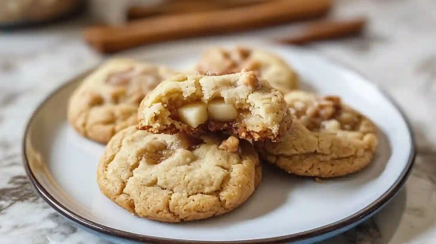Freshly Baked Apple Pie Cookies with Flaky Crust and Apple Filling