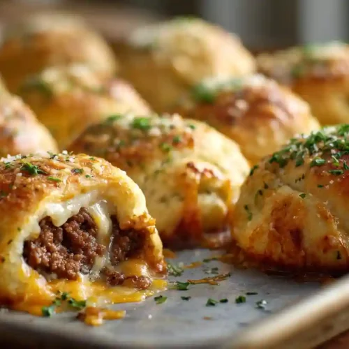 Garlic Parmesan Cheeseburger Bombs Recipe
