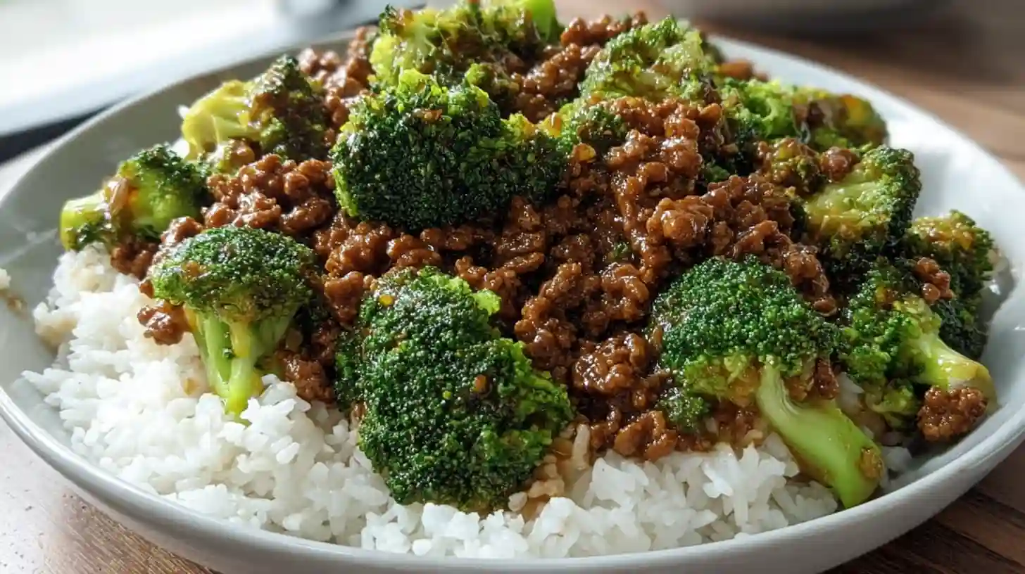 Easy Ground Beef And Broccoli recipe Quick