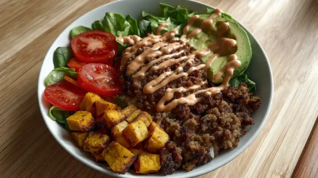 High-Protein Burger Bowl Recipe