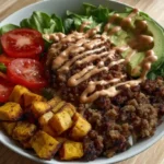 High-Protein Burger Bowl Recipe