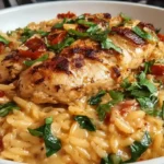 Easy Sun Dried Tomato Chicken Orzo Recipe