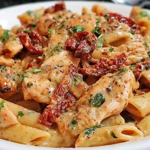 Easy Sun-Dried Tomato Pasta with Chicken Recipe