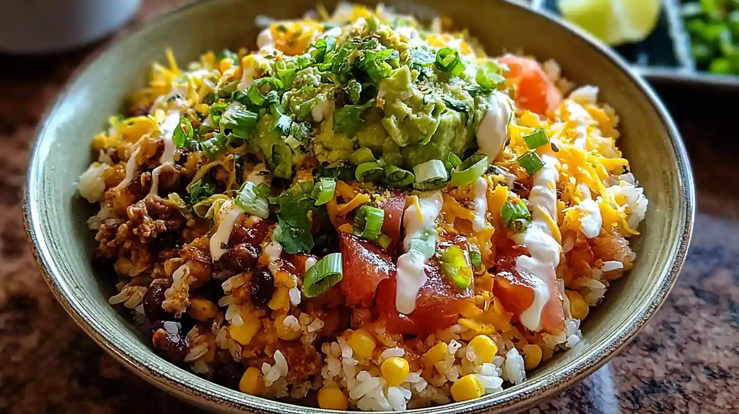 Easy Taco Rice Bowl Recipe