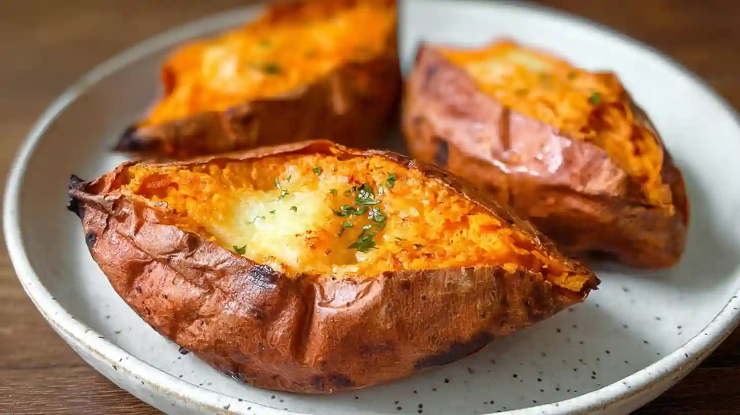 Air Fryer Baked Sweet Potatoes Recipe