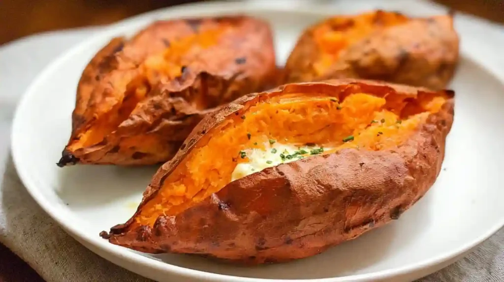 Air Fryer Baked Sweet Potatoes Recipe