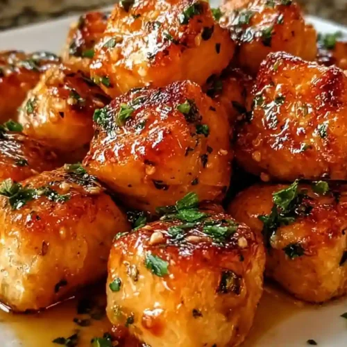 Air Fryer Honey Garlic Salmon Bites Recipe
