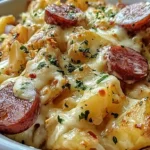 Cheesy Ranch Potatoes and Smoked Sausage