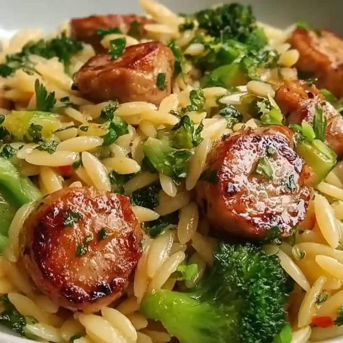 Chicken Sausage and Broccoli Orzo Recipe