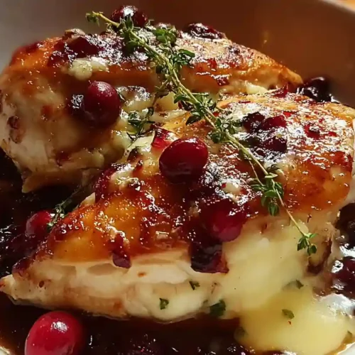 Cranberry Brie Stuffed Chicken Recipe