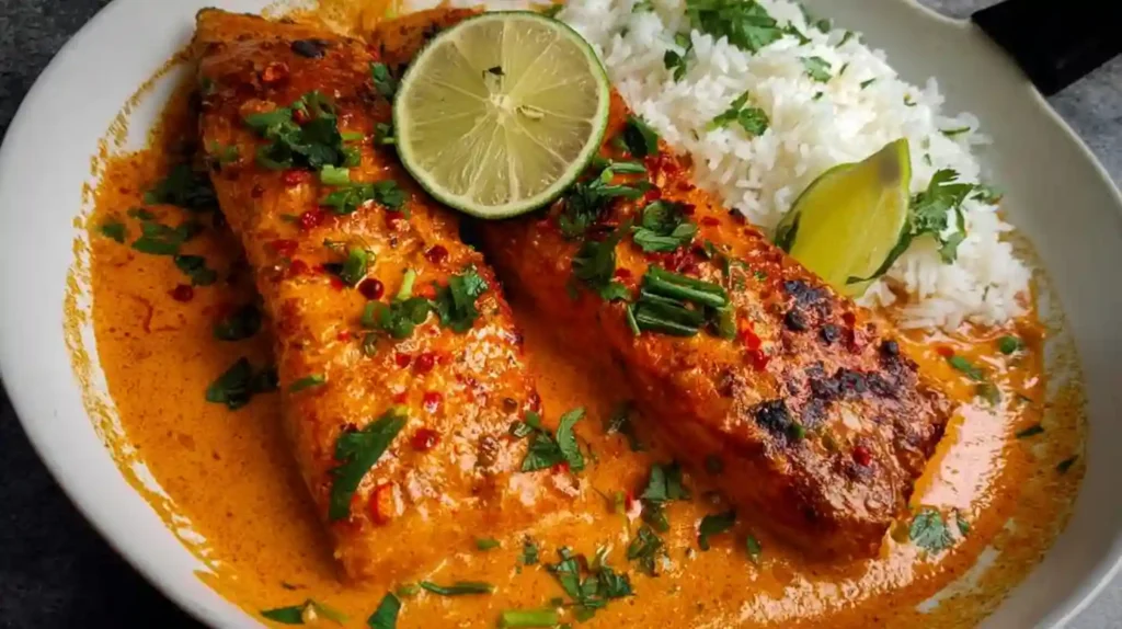 Creamy Harissa Salmon Recipe