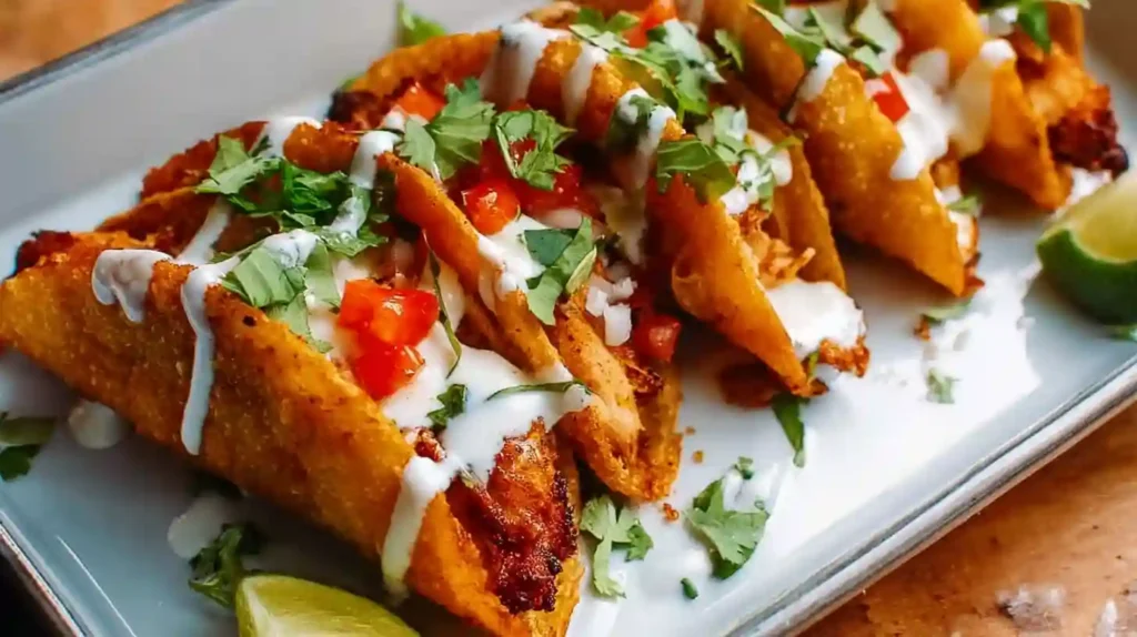 Crispy Baked Chicken Tacos Recipe
