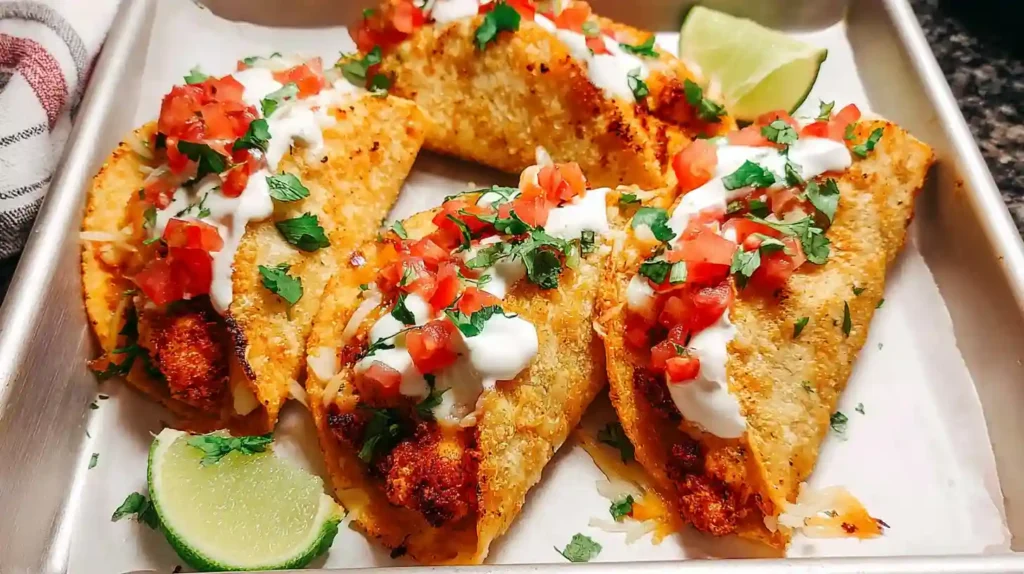 Crispy Baked Chicken Tacos Recipe