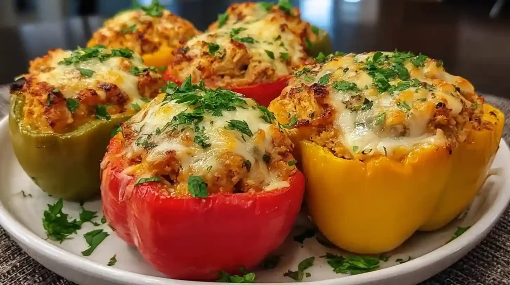 Ground Chicken Stuffed Bell Peppers Recipe