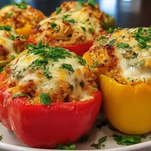 Ground Chicken Stuffed Bell Peppers Recipe