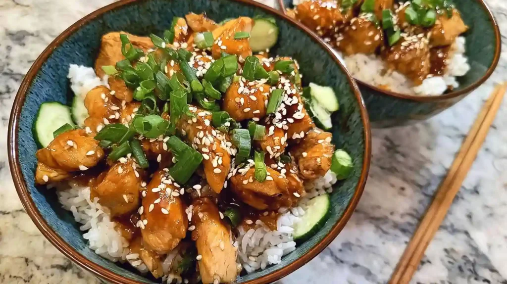 Honey Garlic Chicken Bowl Recipe