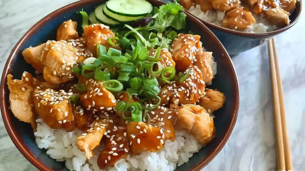 Honey Garlic Chicken Bowl Recipe