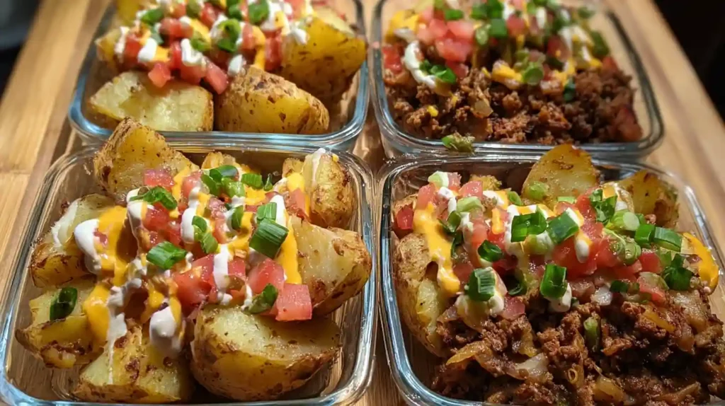 Easy Loaded Potato Taco Bowls Recipe