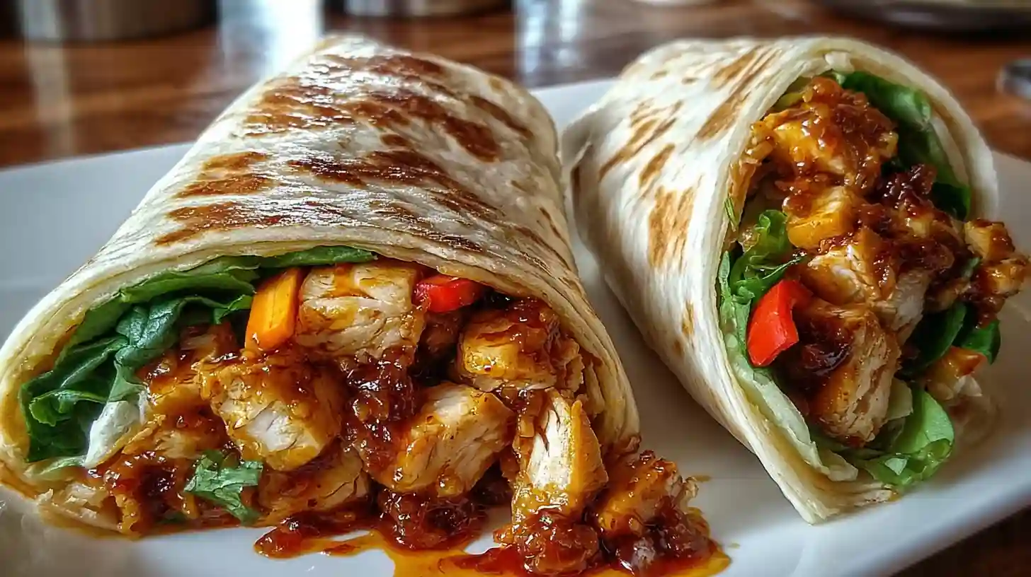 Sweet Chili Chicken Wraps Recipe