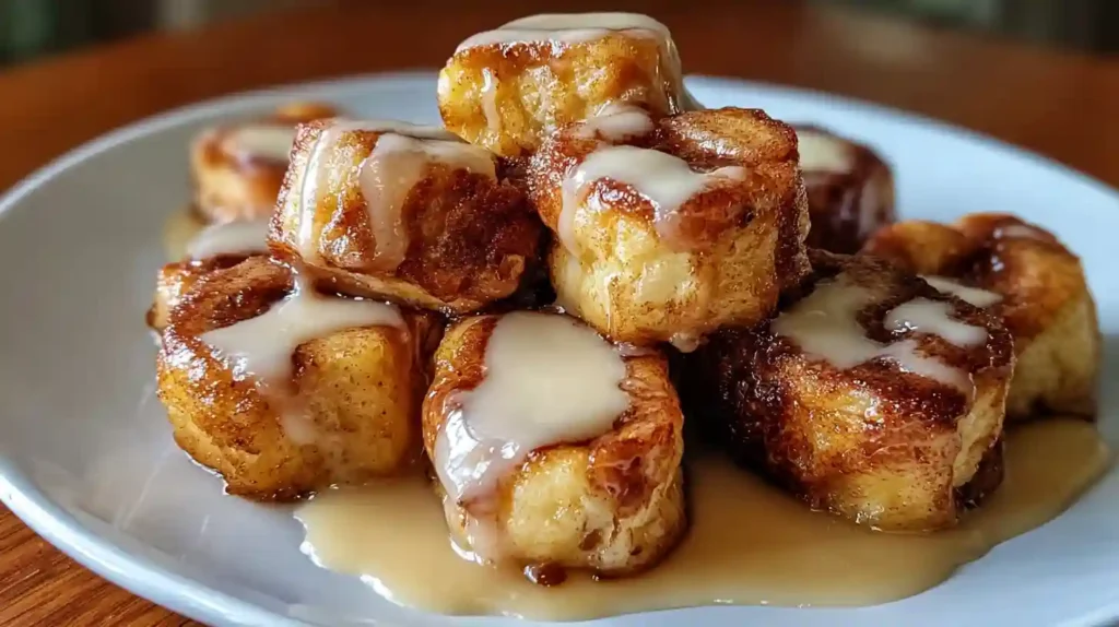 Cinnamon Roll French Toast Bites