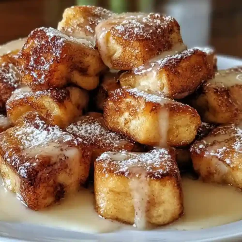 Cinnamon Roll French Toast Bites