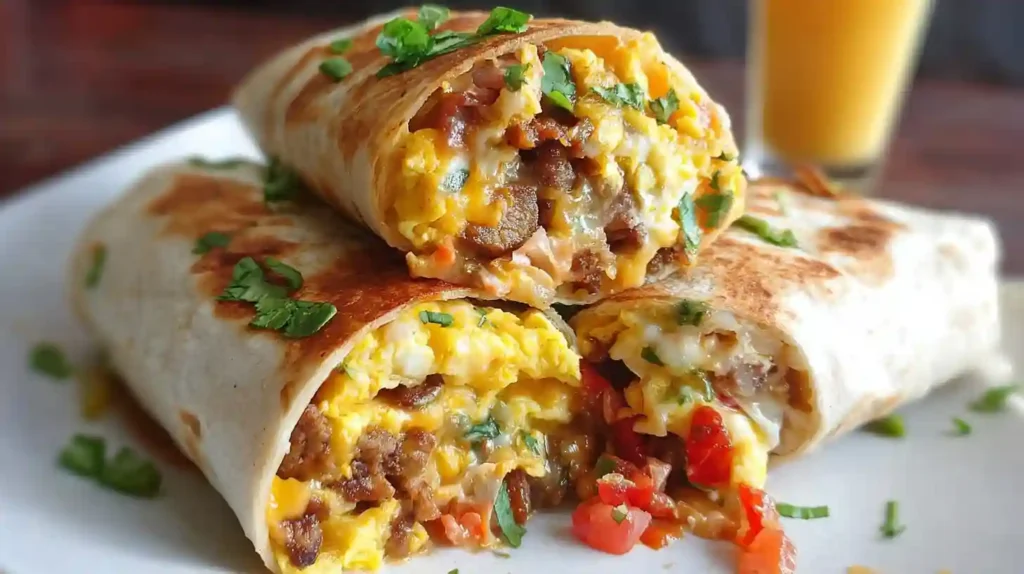 Freezer Breakfast Burritos