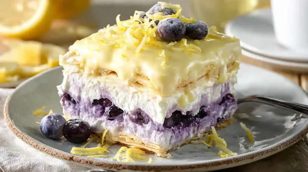 Lemon Blueberry Lasagna