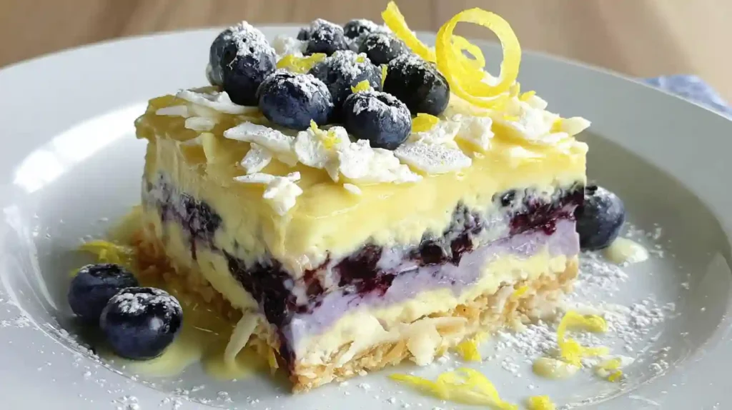 Lemon Blueberry Lasagna