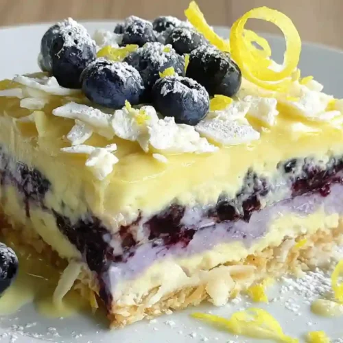 Lemon Blueberry Lasagna