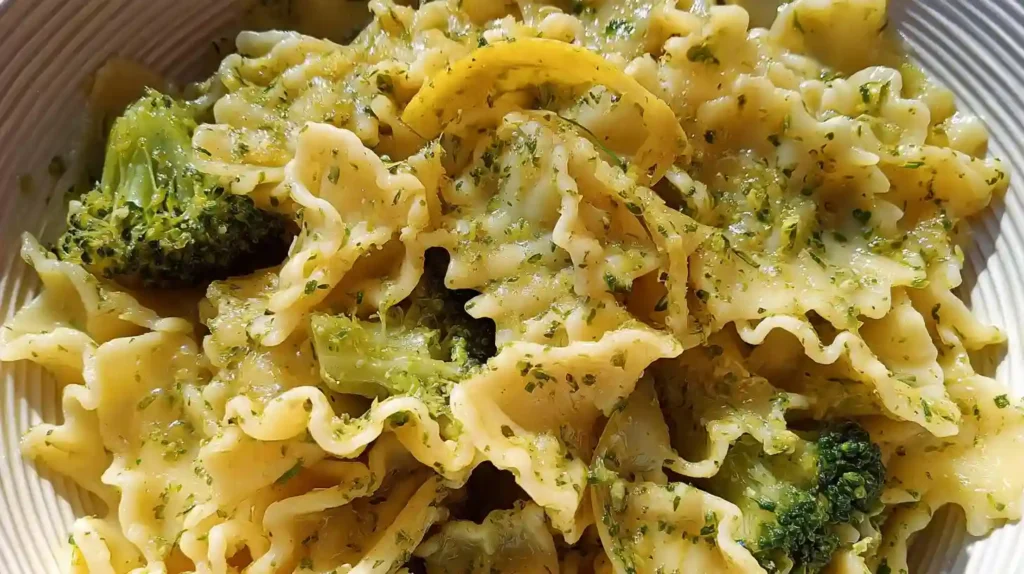 Mafaldine Pasta Limone With Broccoli