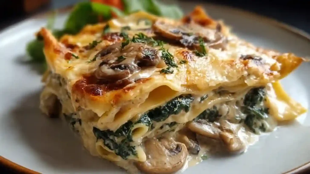 Mushroom And Spinach Lasagna Recipe