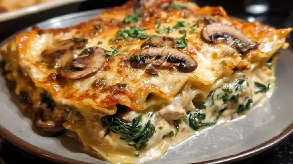 Mushroom And Spinach Lasagna Recipe