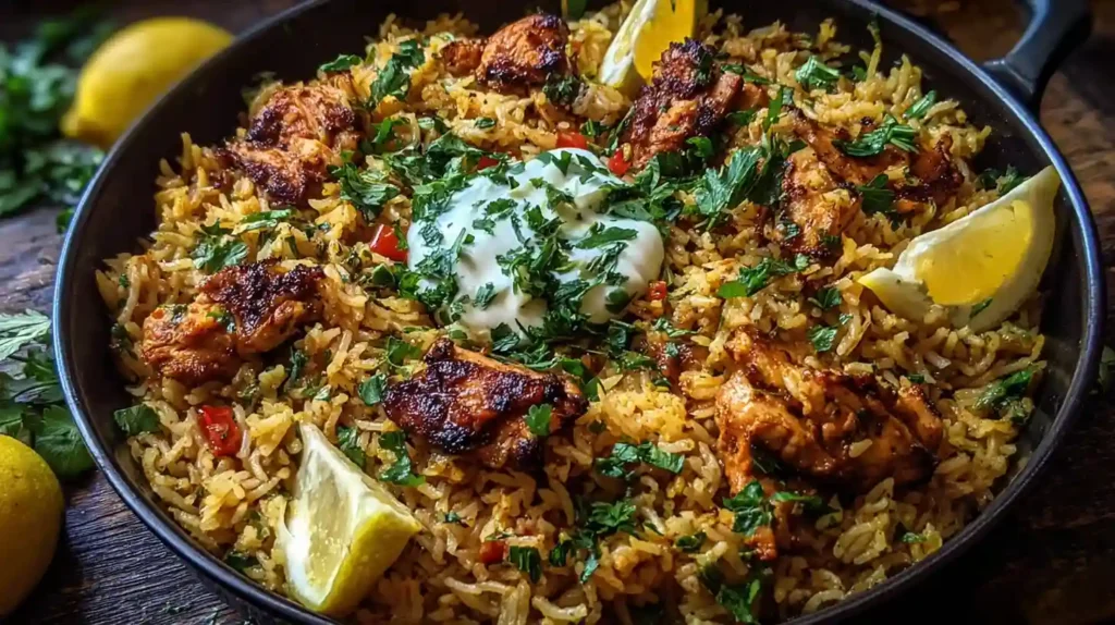 One Pot Chicken Shawarma Rice