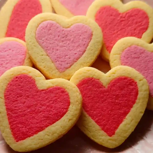 Slice and Bake Heart Cookies