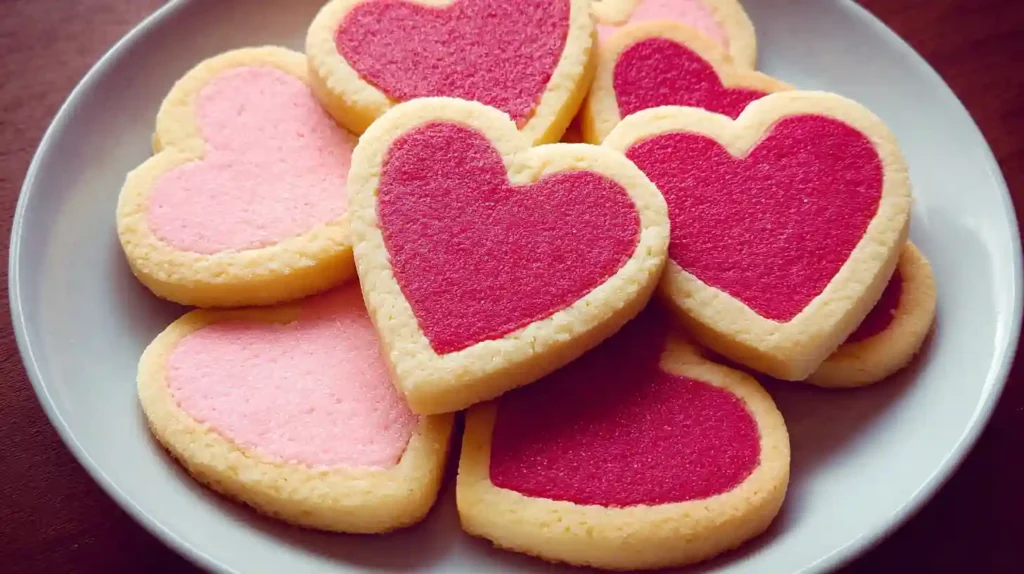 Slice and Bake Heart Cookies
