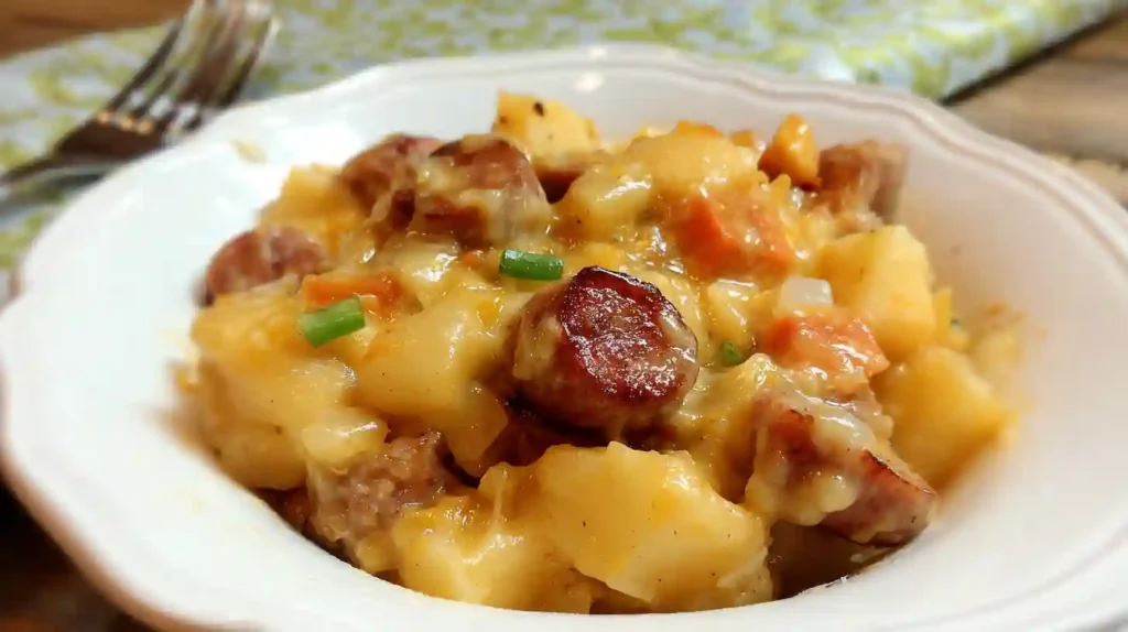 Slow Cooker Sausage and Potato Casserole