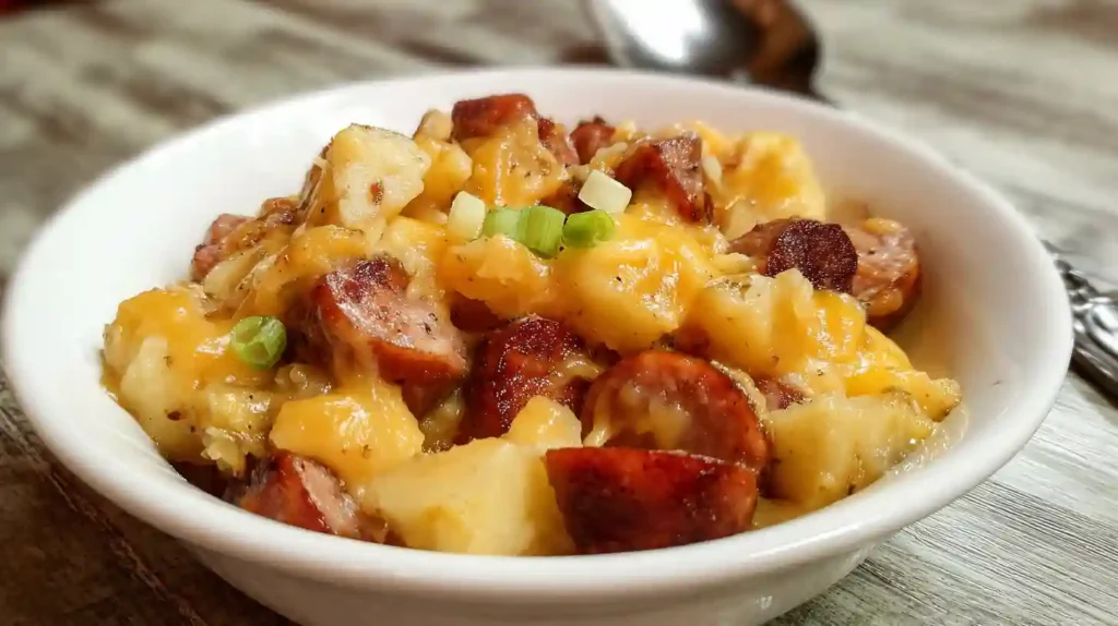 Slow Cooker Sausage and Potato Casserole